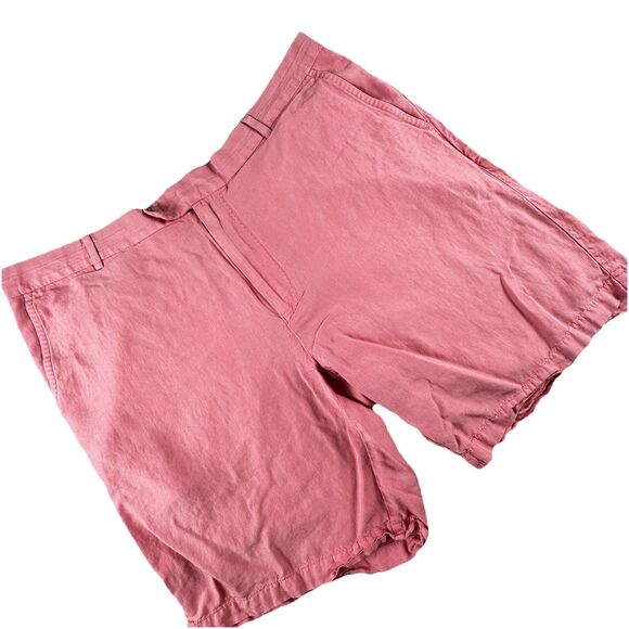 Peter Millar Golf Short Mens 40 Silk Linen Pink Chino 9" Inseam Seaside - Picture 1 of 7